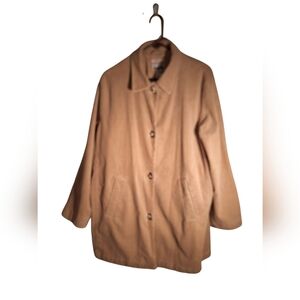 Vintage Jones New York Tan Corduroy Collar Chore Barn Coat 1X Click Twist Modern